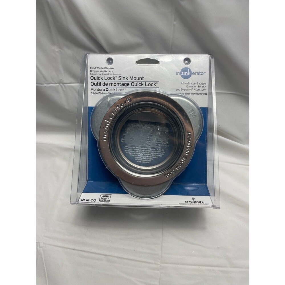 InSinkErator Quick Lock Mount, Stainless Steel For Garbage Disposal QLM-00